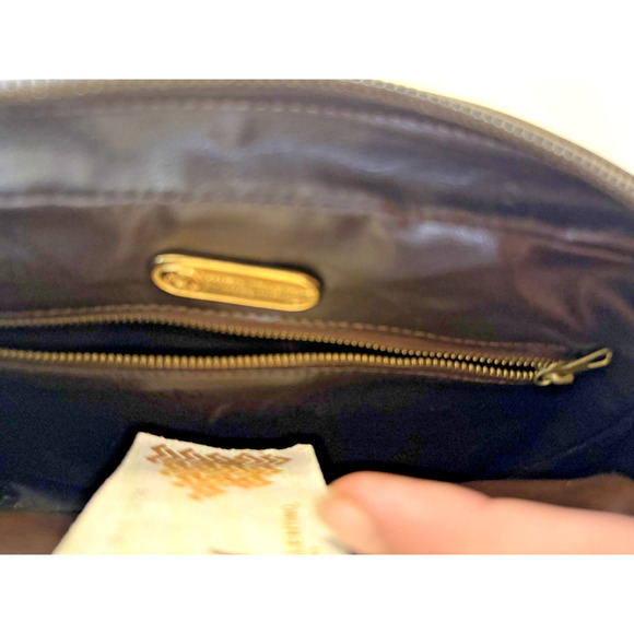 Vintage Mario Valentino Crossbody Bag Womens Monogram Leather Made Italy Purse 8 - Picture 6 of 10